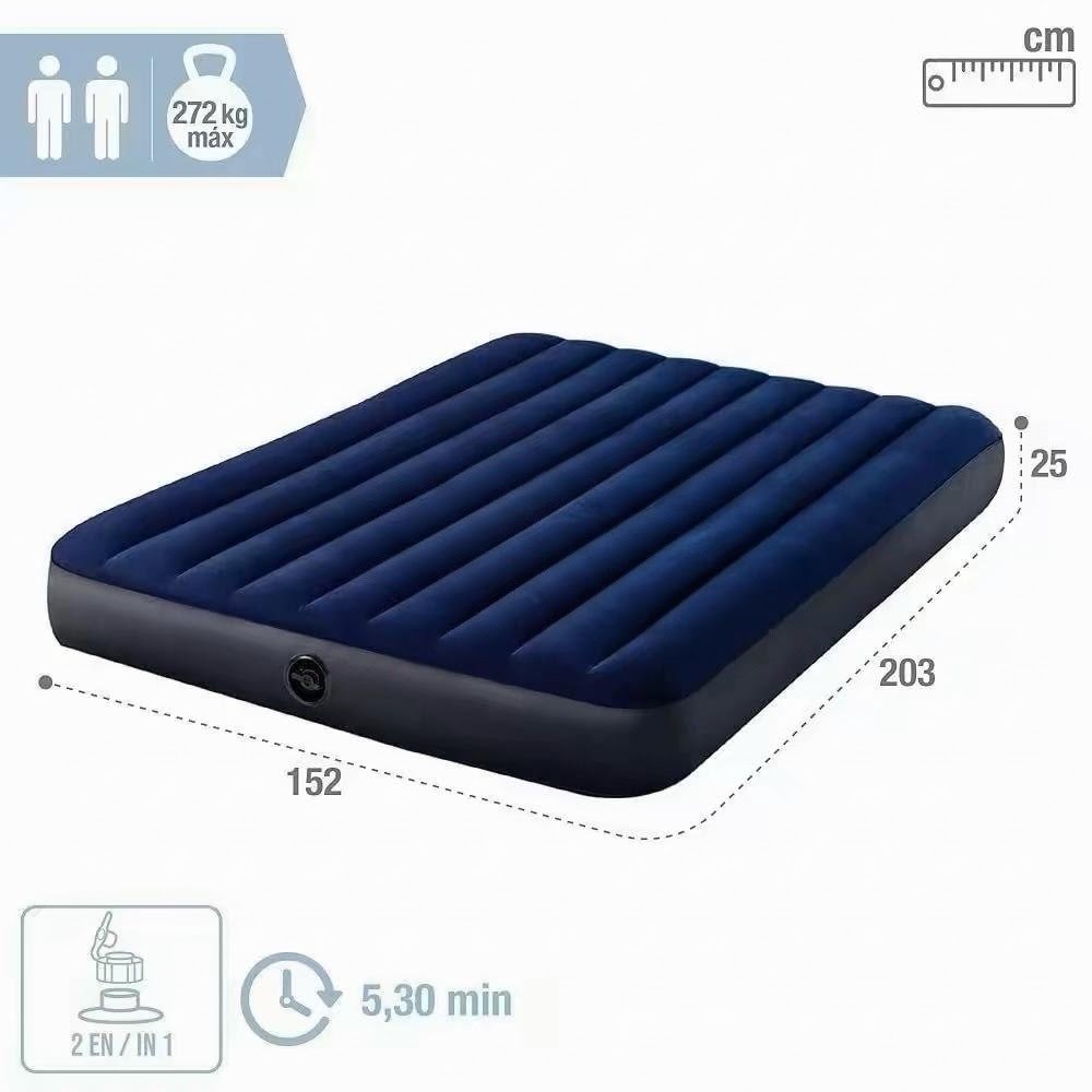 2026/08/352598.jpg Matelas gonflable manuel - 2 places - oreillers offerts – Image 1