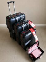 lot de 3 valises + valisette en coque dure qualité premium – Image 3