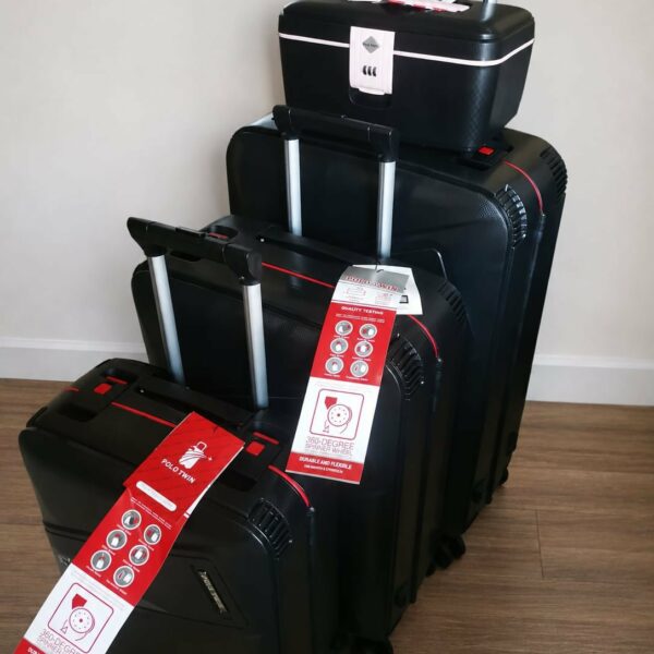 lot de 3 valises + valisette en coque dure qualité premium