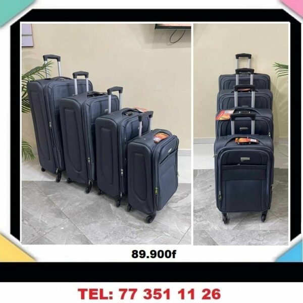 lot de 4 valises en tissu  - haut de gamme - qualité premium