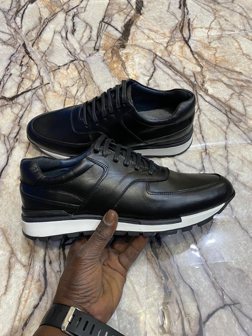 10 Chaussures de Ville en Cuir 100% Véritable élégant – Image 1