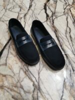 mocassin en daim 100% Véritable élégant