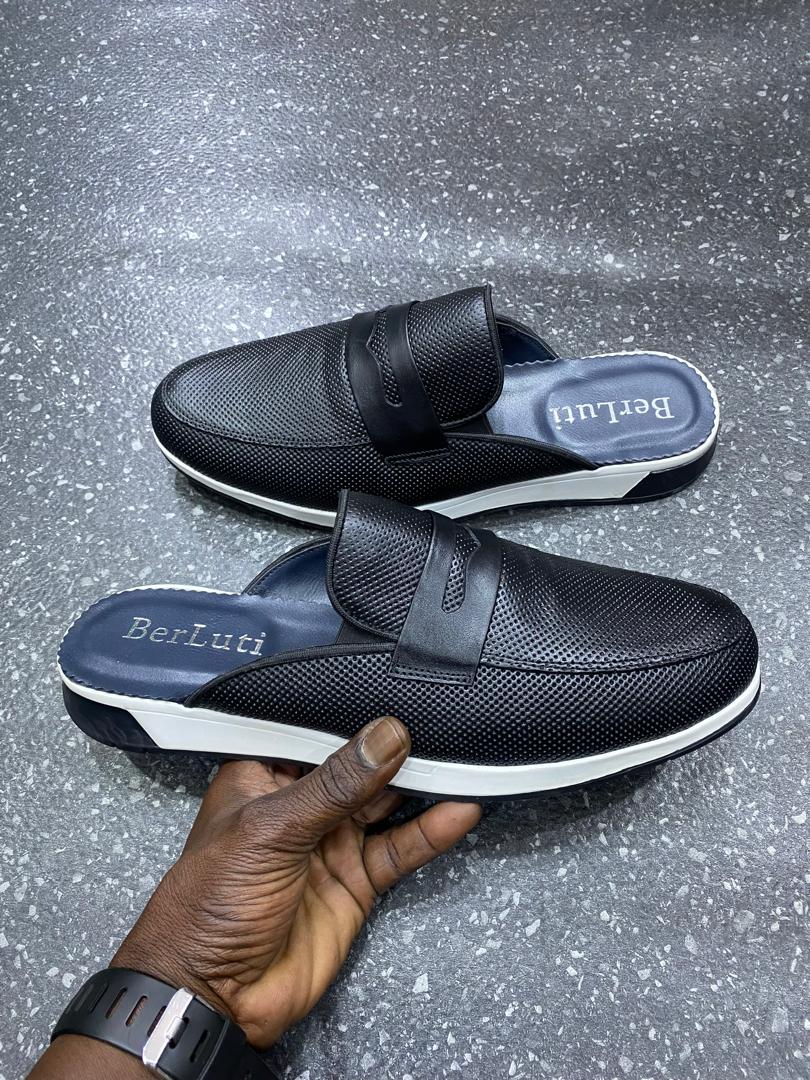 3 (2) chaussure babouche moderne en cuir 100% – Image 1