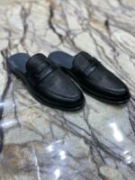 chaussure babouche moderne en cuir 100%