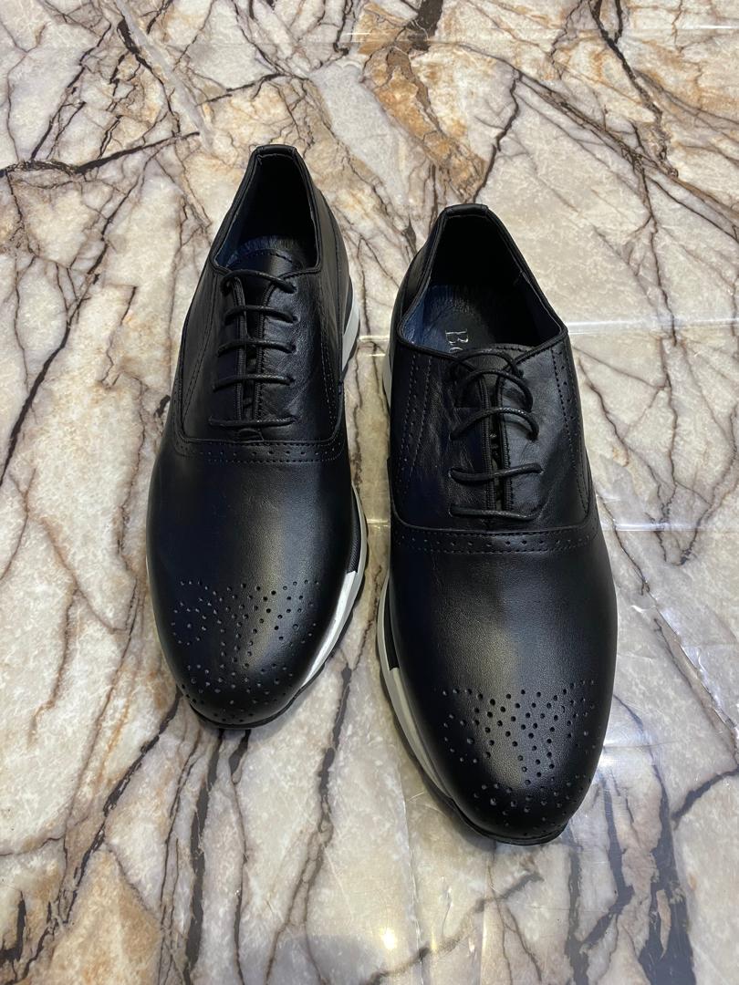 8 (2) Chaussures de Ville en Cuir 100% Véritable élégant – Image 1