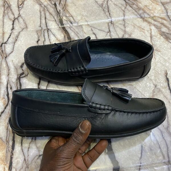 mocassin en cuir 100% original classe et élégant